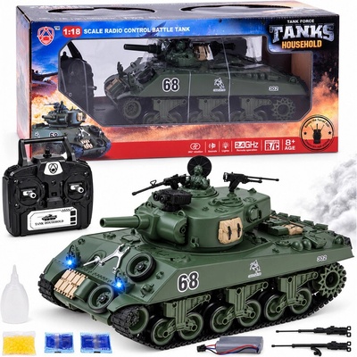 JOKO RC tank Sherman M4A3 RTR s kouřem a střelbou