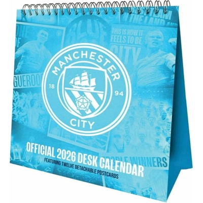 Oficiální stolní FC Manchester City 16 x 17,5 cm 2026