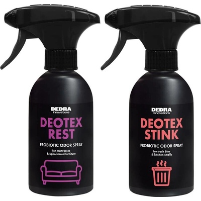 DEOTEX PROBIOTICS praktická sada proti zápachu REST + STINK 2 x 250 ml