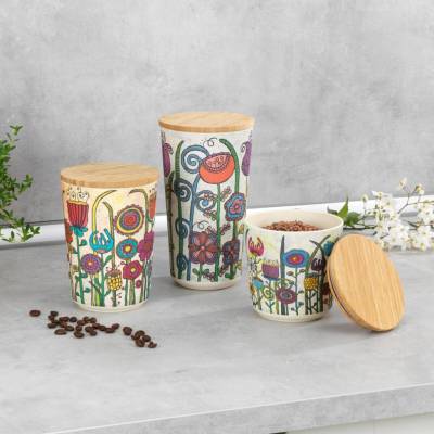 WENKO 498354 Dózy na potraviny Garden 3 ks – Hledejceny.cz