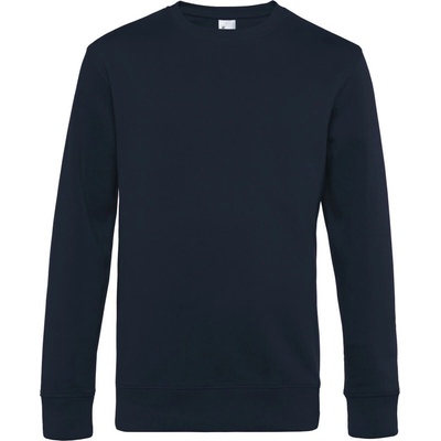 B&C KING Crew Neck pánska mikina modrá navy