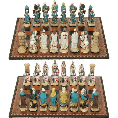 MystiCalls Šachové figurky Křižáci proti Arabům