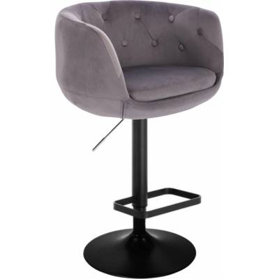 LuxuryForm Design Montana Velur na čiernom tanieri / šedá