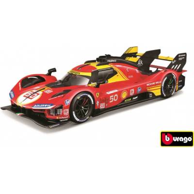 Bburago ferrari racing 499P LMH nr.50 24H Le Mans šampión 2024 hard case 1:18