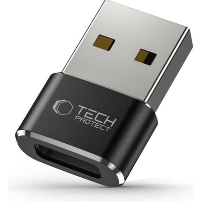 Tech-protect Ultraboost adaptér USB / USB-C, čierny