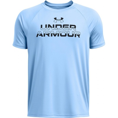 Under Armour UA Tech Split Wordmark SS-BLU