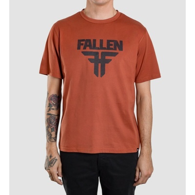 Fallen Insignia Tee Rust White