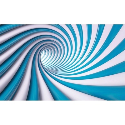 Preinterier FT4632 Fototapeta na stenu Špirálový modrý tunel - 3D vlies 104cm x 70cm