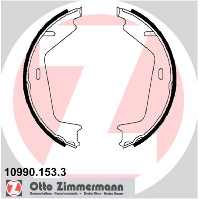 Sada brzd. čeľustí parkov. brzdy ZIMMERMANN 10990.153.3 (109901533)