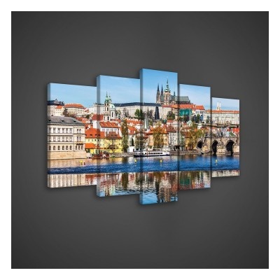 Obraz na plátne viacdielny - OB3518 - Praha 100cm x 60cm - S17