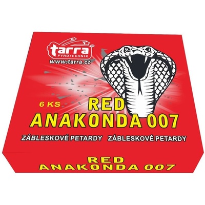 Záblesková petarda RED ANAKONDA 007 6 ks 8x40x6 Čína EP-0025