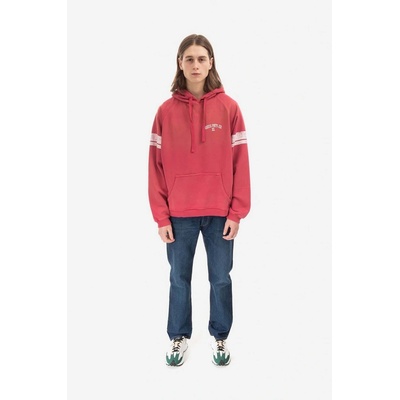 Guess Washed Hoodie pánska ružová s kapucňou vzorovaná M2BQ00KBB40 G1CG M2BQ00.KBB40