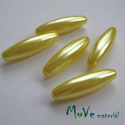 Korálky plast olivka 10x30mm, žlutá, 5ks – Hledejceny.cz