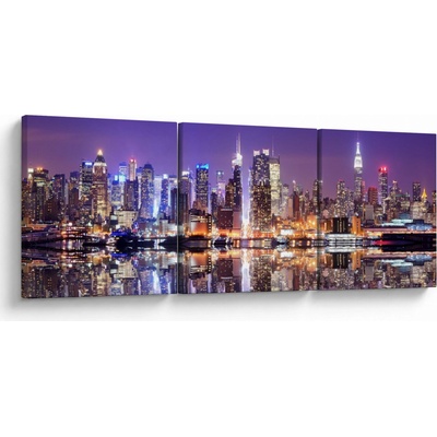 Obraz Manhattanu, trojdielne 90x30 cm