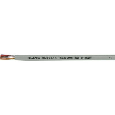 Helu 18030-1000 dátový kábel LiYY 3 x 0.25 mm² sivá 1000 m