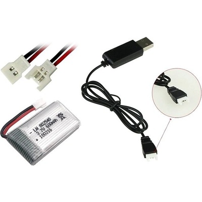Walkera USB nabíječka baterií pro 1S Lipo 3.7V konektor bez PCB ochrany – Hledejceny.cz