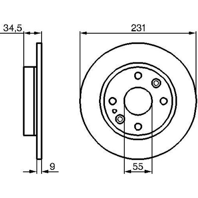 BOSCH Brzdový kotúč 0986478242