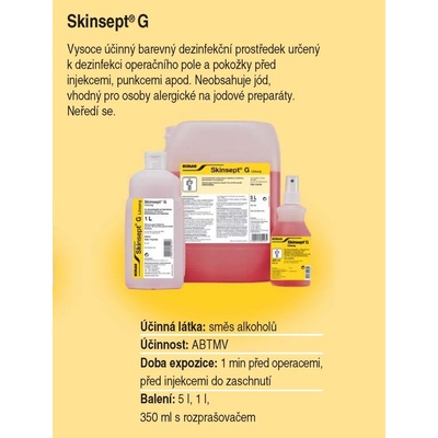 Skinsept G dezinfekce kůže 5 l