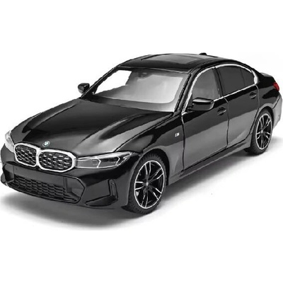 BMW 3 LCI kovový model hračka na baterie světla zvukČerná 1:24