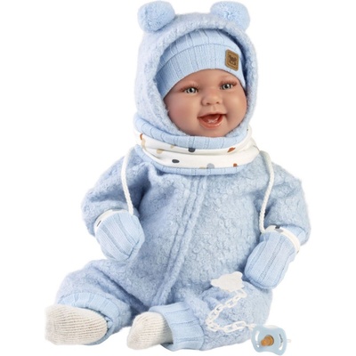 Llorens NEW BORN realistická bábätko so zvukmi a mäkkým látkovým telom 44 cm