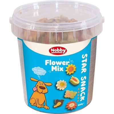 Nobby StarSnack pamlsky pro psy Květinový mix kyblík 500 g