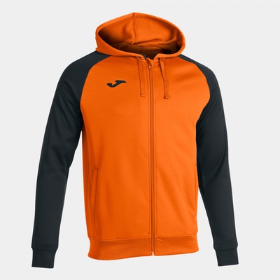 Joma Academy IV mikina na zip s kapucí oranžová černá