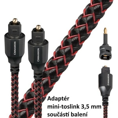Audioquest Cinnamon Optilink Toslink + 3,5 mm mini adaptér délka 1,5m