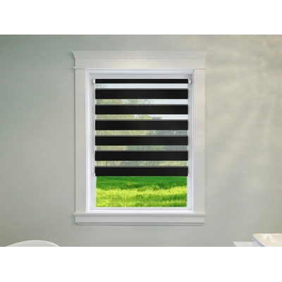 Fexi Roleta Den a noc, Origin černá, A 007e 150 x 127 cm levá-bílá