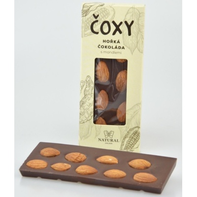Natural Jihlava Čoxy - horká čokoláda s mandľami a xylitolom 50 g