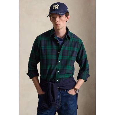 Polo Ralph Lauren pánska bavlnená košeľa 710922273 tmavomodrá
