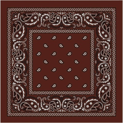 Woodrow Bandana šátek hnědá