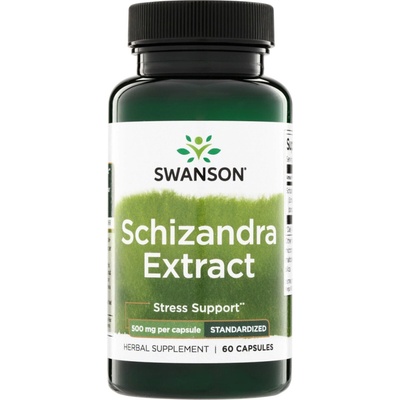 Swanson Klanopraška Čínská Schizandra Extract 500 mg 60 kapslí