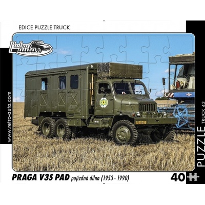 RETRO-AUTA TRUCK č 43 Praga S PAD pojízdná dílna 1953 1990 40 dílků