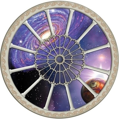 Preinterier FT0632 Fototapeta na stenu Stropné okno - vesmír vlies 208cm x 208cm