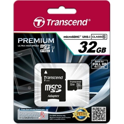 Transcend 32 GB microSDHC UHS-I U1 TS32GUSDU1