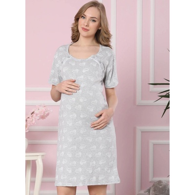 Mateřská noční košile Hearts Grey knoflíky – Hledejceny.cz