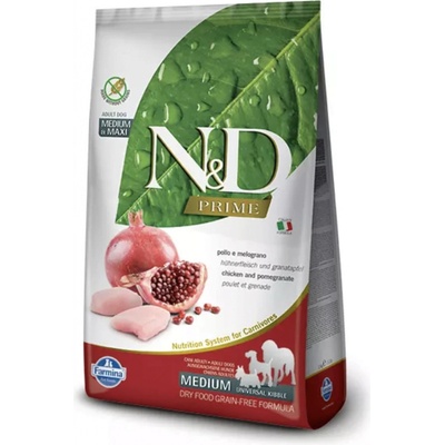 N&D Prime Grain Free Adult Maxi Chicken & Pomegranate 12 kg