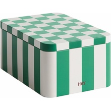 HAY Plechová dóza Tin Small Green Off-White AE360-A601-AO74