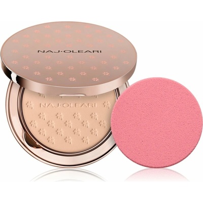 Naj-Oleari Silk feel Powder Foundation kompaktní pudr a make-up 2v1 02 peach 9,5 g