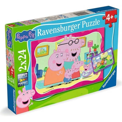 Ravensburger Prasátko Peppa 2 x 24 dílků