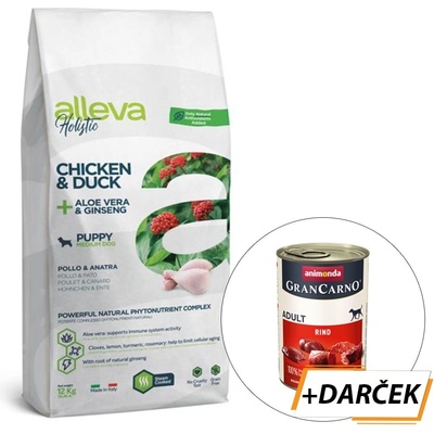 Alleva Holistic Puppy Medium Chicken 12 kg