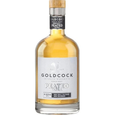 Gold Cock Ultra Peated Single Malt 49,2% 0,7 l (holá láhev)