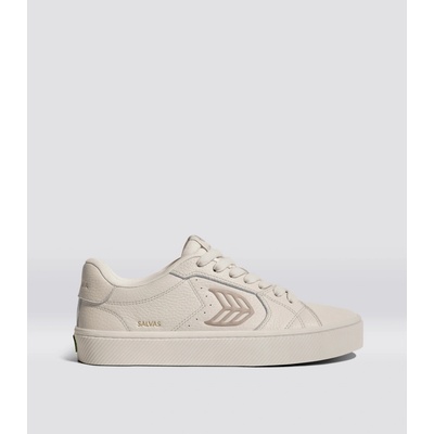 Cariuma SALVAS All Almond Milk Premium Leather Plaza Taupe Logo Sneaker – Hledejceny.cz