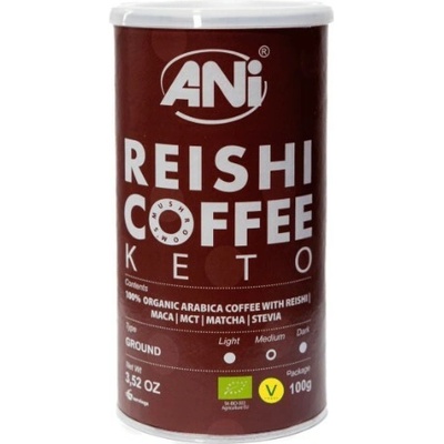 Ani Keto Reishi BIO Mletá káva s MCT olej Maca Matcha Stevia 100 g