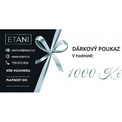 ADIEL ETANI Dárkový poukaz 1x 1000Kč: 1x Poukaz v hodnotě 1000Kč. – Hledejceny.cz
