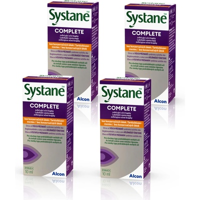 Alcon Systane Complete oční kapky 4 x 10 ml – Hledejceny.cz