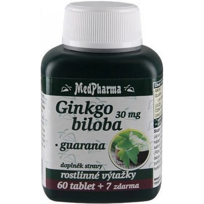 MedPharma Ginkgo biloba 30 mg Guarana 67 tablet
