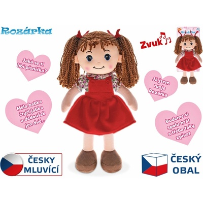 Mikro trading Rozárka 35 cm česky mluvící brunetka