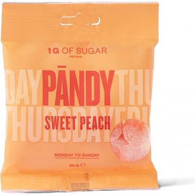 PANDY Candy Sweet Peach želé bonbóny 50 g
