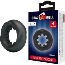 Baile Crazy Bull Model 4 Daquez Super Soft Silicone, silikónový krúžok na penis